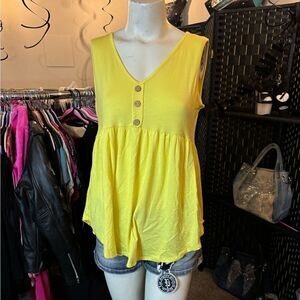 Heimish Yellow Sunshine Babydoll Top
